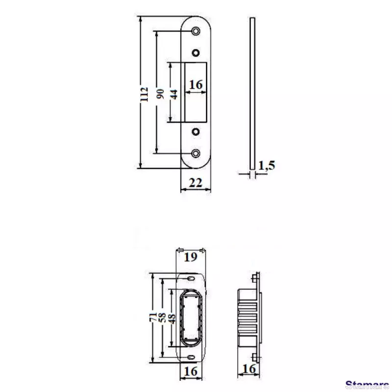 Slēdzene magnētiskā APECS 5300-MC-PZ