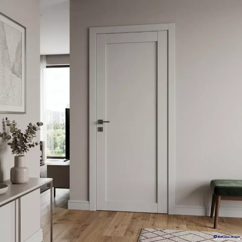 Durvis LUNA Pelēks matēts PVC Deluxe