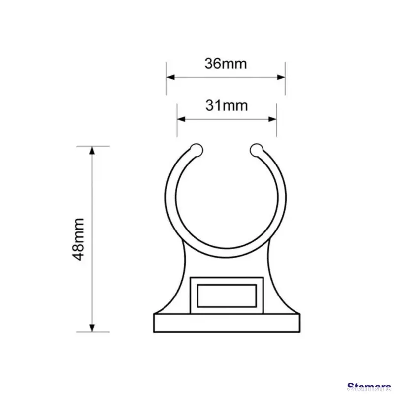 Montāžas kronšteins 32mm iekšējām kanalizācijas caurulēm