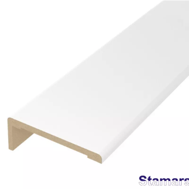 Durvju apmales daļa MDF Balts matēts teleskopiskā PP DNL