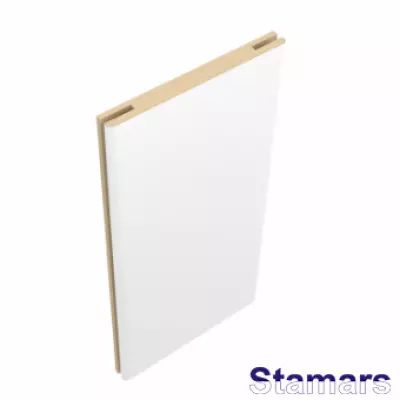 Durvju portālu komplekts teleskopiskais MDF Balts matēts PP DNL