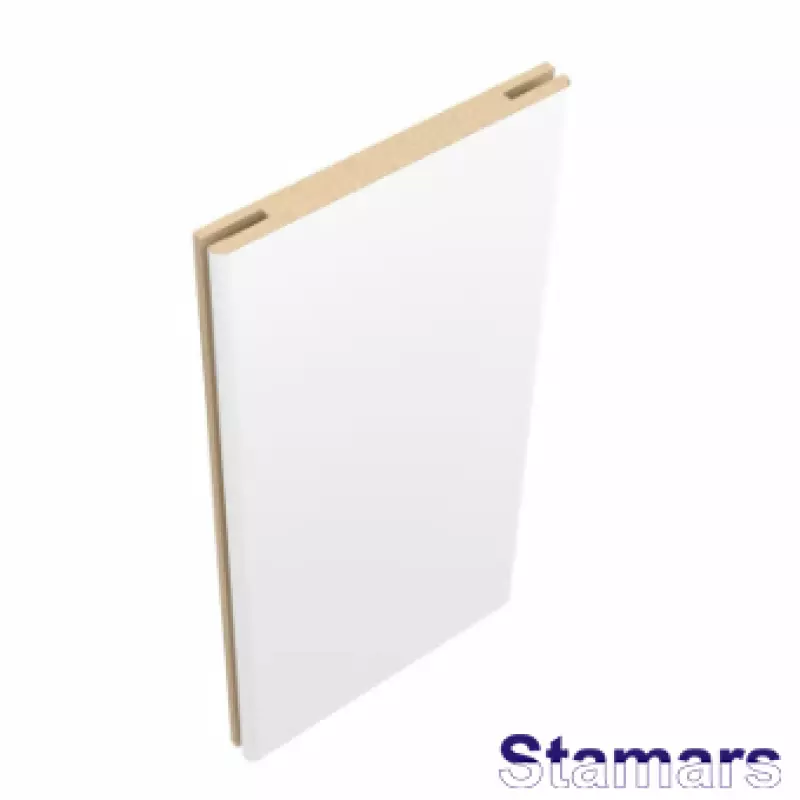 Durvju portālu komplekts teleskopiskais MDF Balts matēts PP DNL