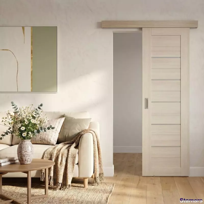 Bīdāmās iekšdurvis Sempra 01 Bianco PVC
