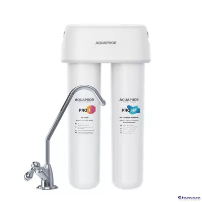 AQUAPHOR Ūdens filtru sistēma Duo HF Pro (ar kartridžiem: Pro 1, Pro HF)