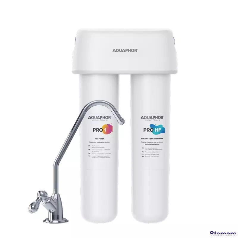 AQUAPHOR Ūdens filtru sistēma Duo HF Pro (ar kartridžiem: Pro 1, Pro HF)
