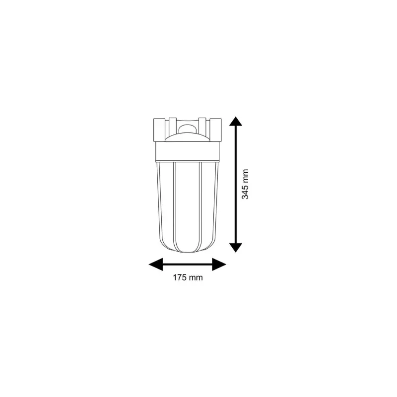 Ūdens filtru korpuss aukstajam ūdenim 10” BigBlue FH10B sērijas Aquafilter