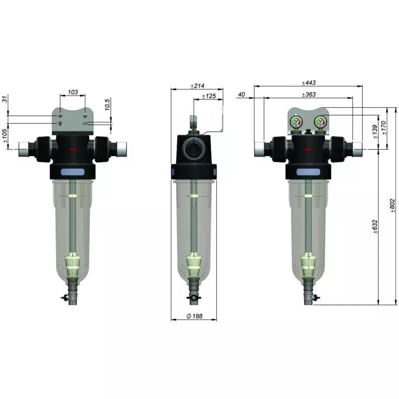 Ūdens filtrs NW500TE Ogles