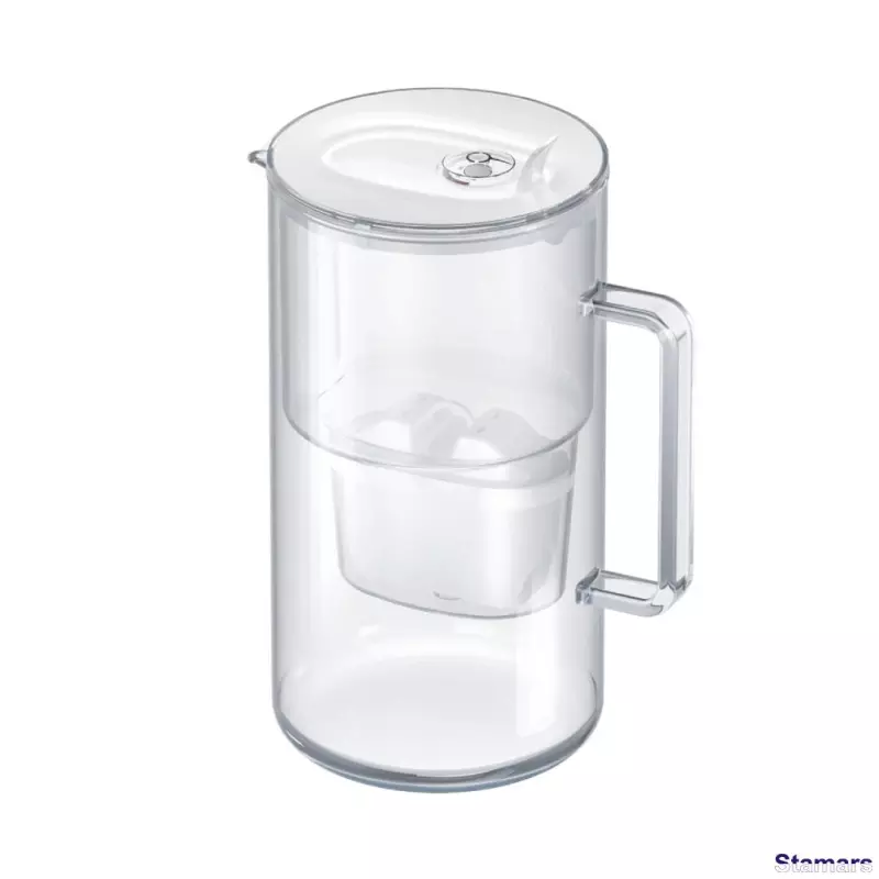 AQUAPHOR Stikla ūdens filtrēšanas krūze Glass Maxfor+, Balts