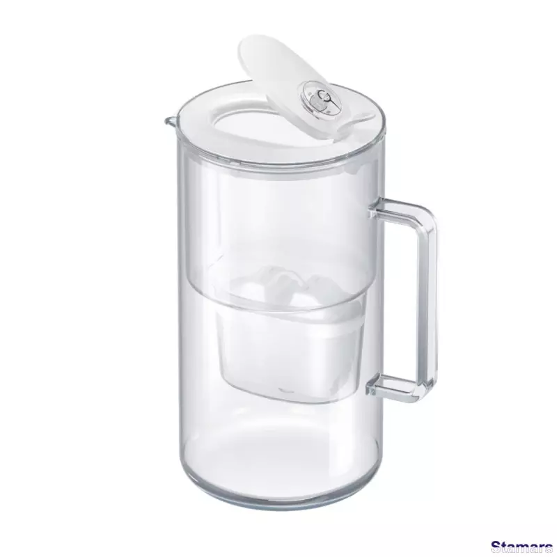 AQUAPHOR Stikla ūdens filtrēšanas krūze Glass Maxfor+, Balts